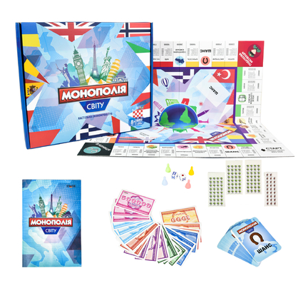 Фото, Відеоогляди настільна гра strateg економіка світова монополія українською мовою (7007)
