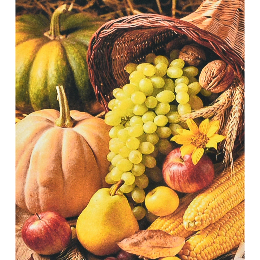 Фото, Відеоогляди алмазна мозаїка strateg преміум осінній врожай розміром 40х50 см (sk88252)