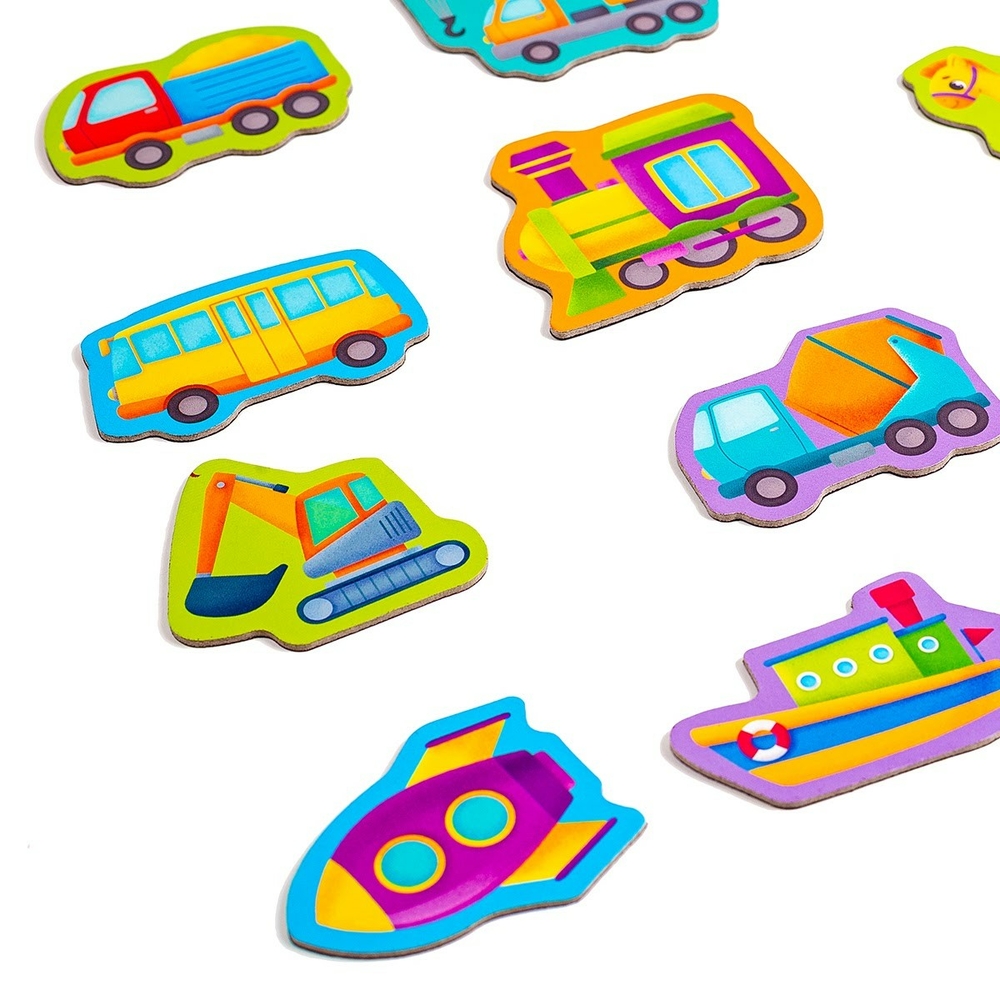 Фото, Видеообзоры набір магнітів «транспорт» vt3106-26