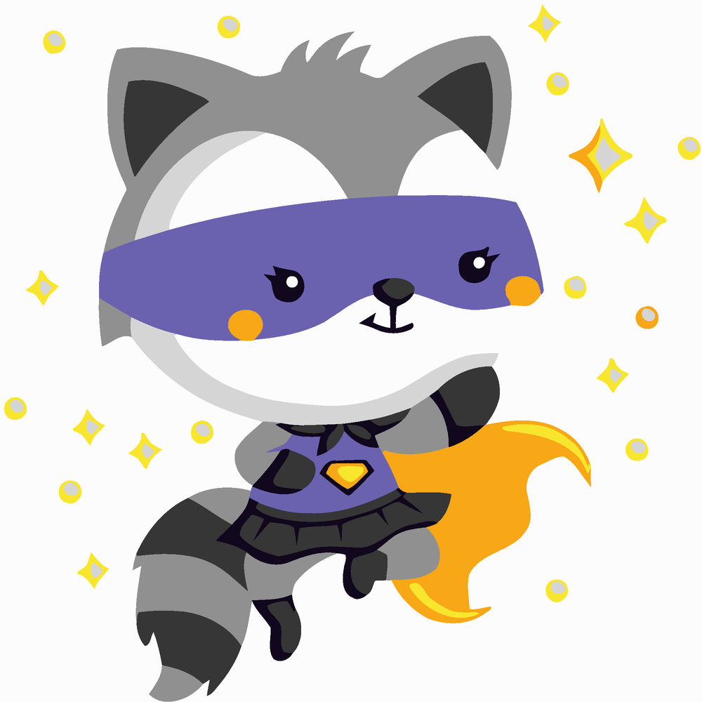 Фото, Відеоогляди картина за номерами strateg єнот-супергерой розміром 20х20 см (hh7075)