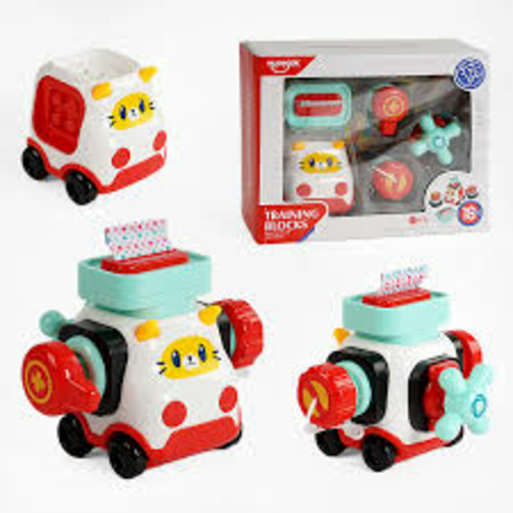 Бізіборд НЕ 8084 (36) 5 елементів, спінер, пискавка, серветниця, в коробці