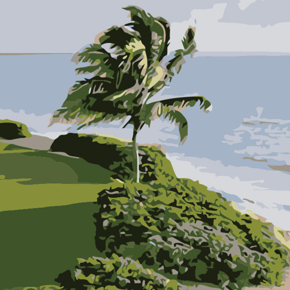 Фото, Відеоогляди картина за номерами strateg на схилах океану розміром 20х20 см (hh5790)