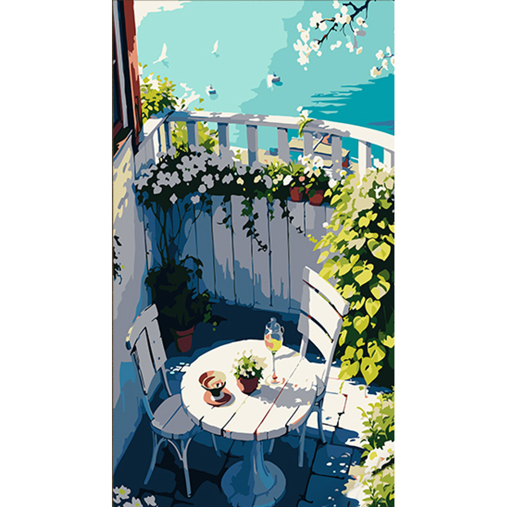 Фото, Відеоогляди картина за номерами strateg куточок відпочинку розміром 50х25 см (ww159)