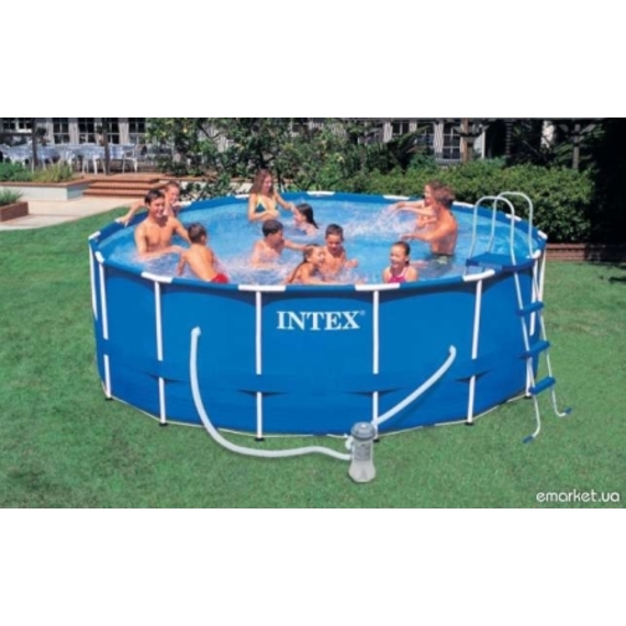 Бассейн каркасный 54946 (28236) с фильтрир.насосом и аксес 457*122см /1/