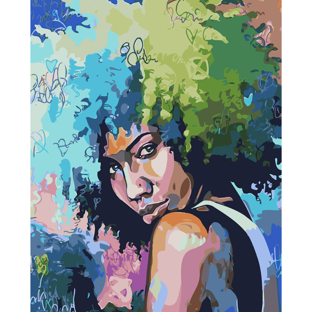 Фото, Відеоогляди картина за номерами strateg преміум поп-арт красуня з лаком розміром 40х50 см sy6089