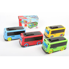 Автобус BL8908 (120шт) BT, ездит, муз, 3D свет, на бат-ке, 4 цвета, в кор-ке, 17-10-8 см