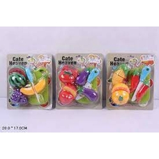 Продукти арт. CS300/301/302 (144шт/2) набір овочів та фруктів, слюда