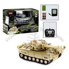 Танк ZYB-B 0299-1 (24шт) р/у, аккум, звук, свет, в кор-ке, 25-17-13см