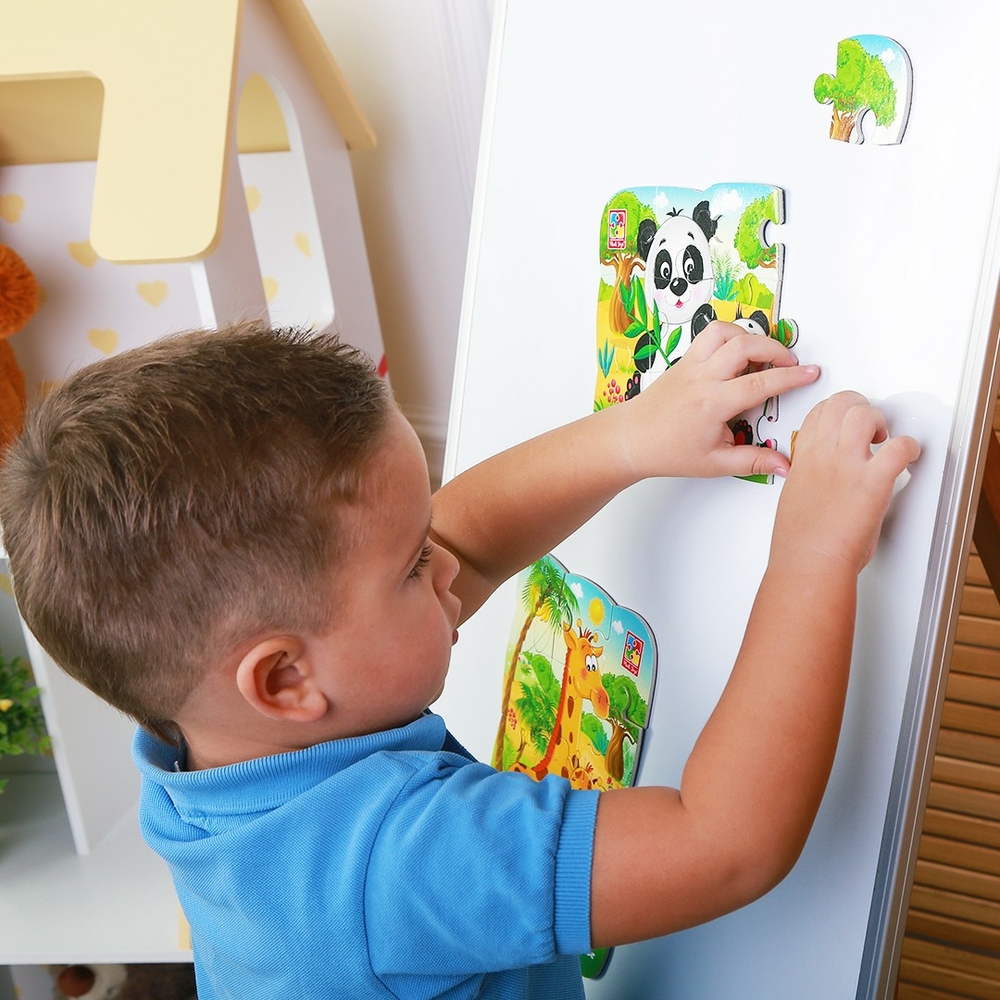 Фото, Видеообзоры пазли на магнітіа5 "пандочки" vt3205-80