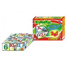 Навчальні Кубики Абетка Арифметика (укр.) ТехноК 1714