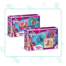Набір пазлів 3в1 Dodo My Little Pony
