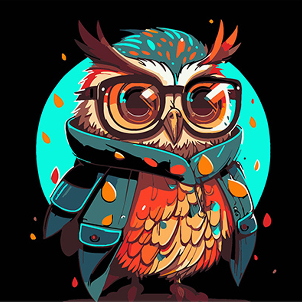 Фото, Видеообзоры картина за номерами strateg преміум яскравість пернатого мудреця на чорному фоні розміром 30х30 см (sh3030-5)