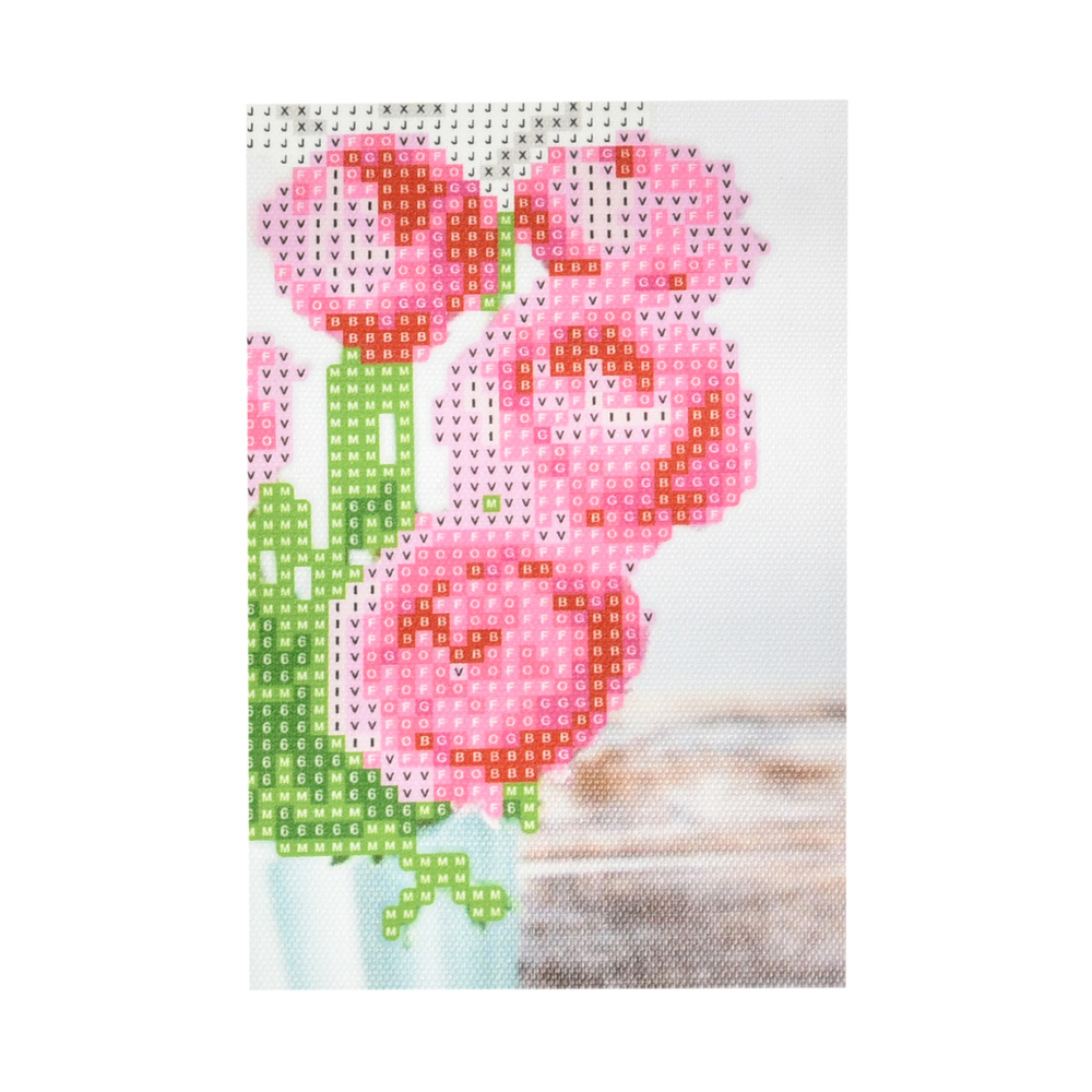 Фото, Відеоогляди алмазна мозаїка strateg преміум рожева симфонія без підрамника розміром 10х15 см (yab14428)