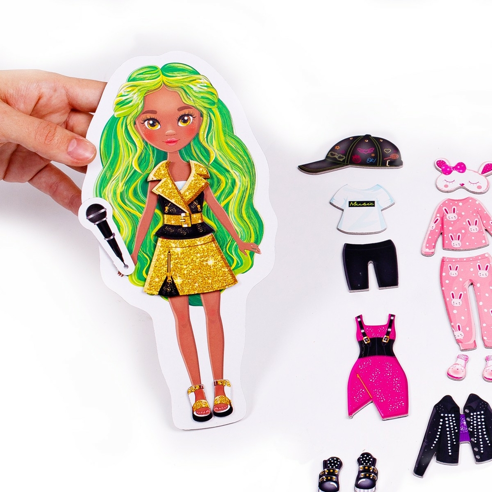 Фото, Видеообзоры гра магнітна одягалка wow surprise «singer» vladi toys vt3210-13