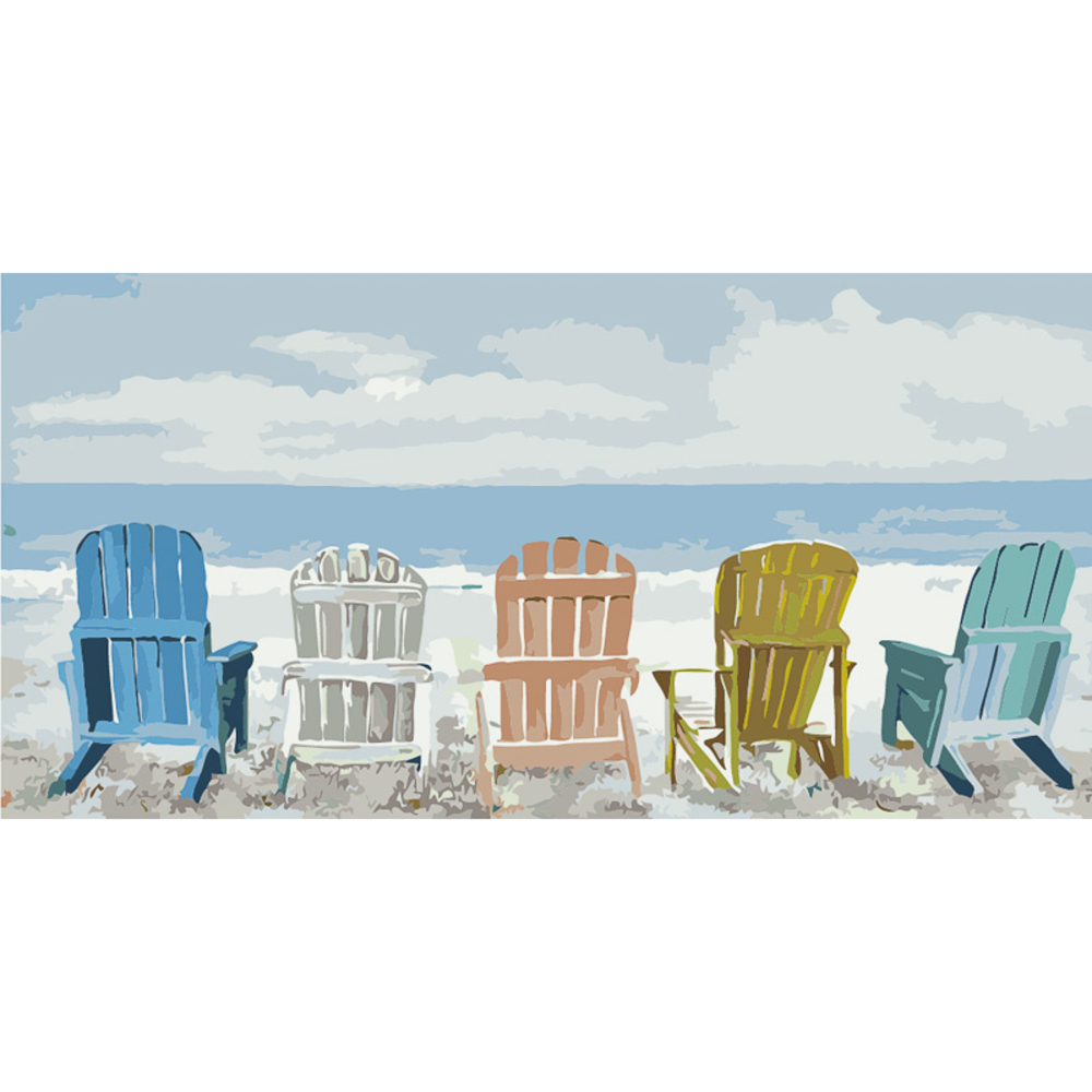 Фото, Видеообзоры картина за номерами strateg преміум місця з видом на море strateg розміром 50х25 см (ww049)