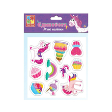 Набір для творчості м'які наліпки «Єдинороги» Vladi Toys VT4210-04