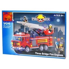 Конструктор BRICK 904 (30шт) Пожарная  тревога, 466 дет, в кор-ке, 34,5-25,5-5,5см