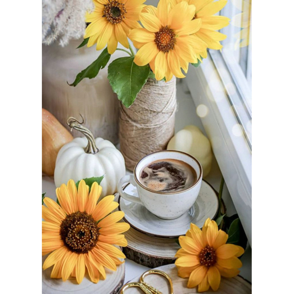 Фото, Видеообзоры алмазна мозаїка strateg преміум натюрморт на підвіконні без підрамника розміром 30х40 см  (gd86097)