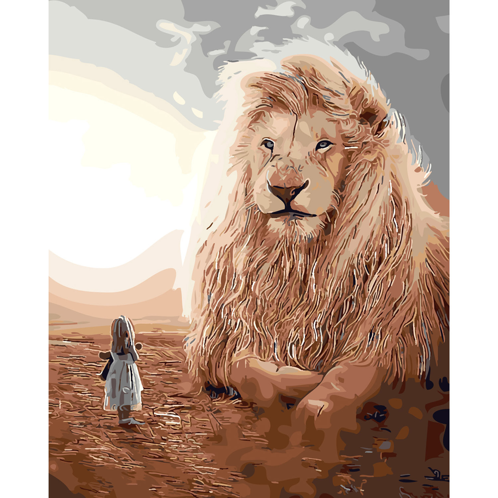 Фото, Відеоогляди картина за номерами strateg преміум велична зустріч з лаком розміром 40х50 см sy6066