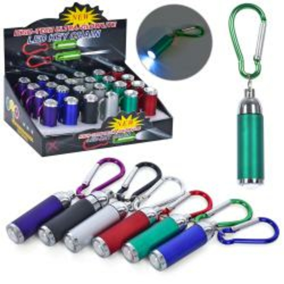 Ліхтарик MK5020 (144шт) 5,5см, брелок, лазер, світло, бат(таб), 24шт в диспл