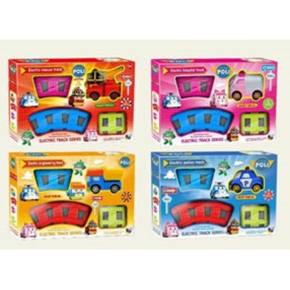 Трек 78ABCD (48шт/2) машина на батар., 4 вида, в коробке 31,5*6,5*21см