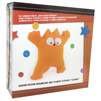 Фото, Видеообзоры набір для творчості strateg шиємо самі котик українською мовою іп-09