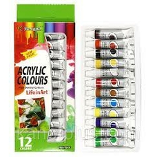 Фарби акрилові 12 кол 9 мл Bertand 802557
