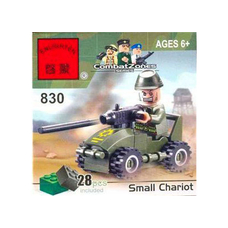 Конструктор BRICK 803 (200шт) военная машинка, 51 дет, в кор-ке, 14-9-4,5см