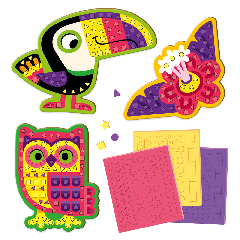 Фото, Відеоогляди набір для творчості roter käfer м'яка мозаїка. птахи. rk8010-09