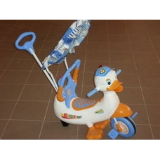 Велосипед JS 810 C (2шт) три колеса, крыша, корзина, бампер, подножка