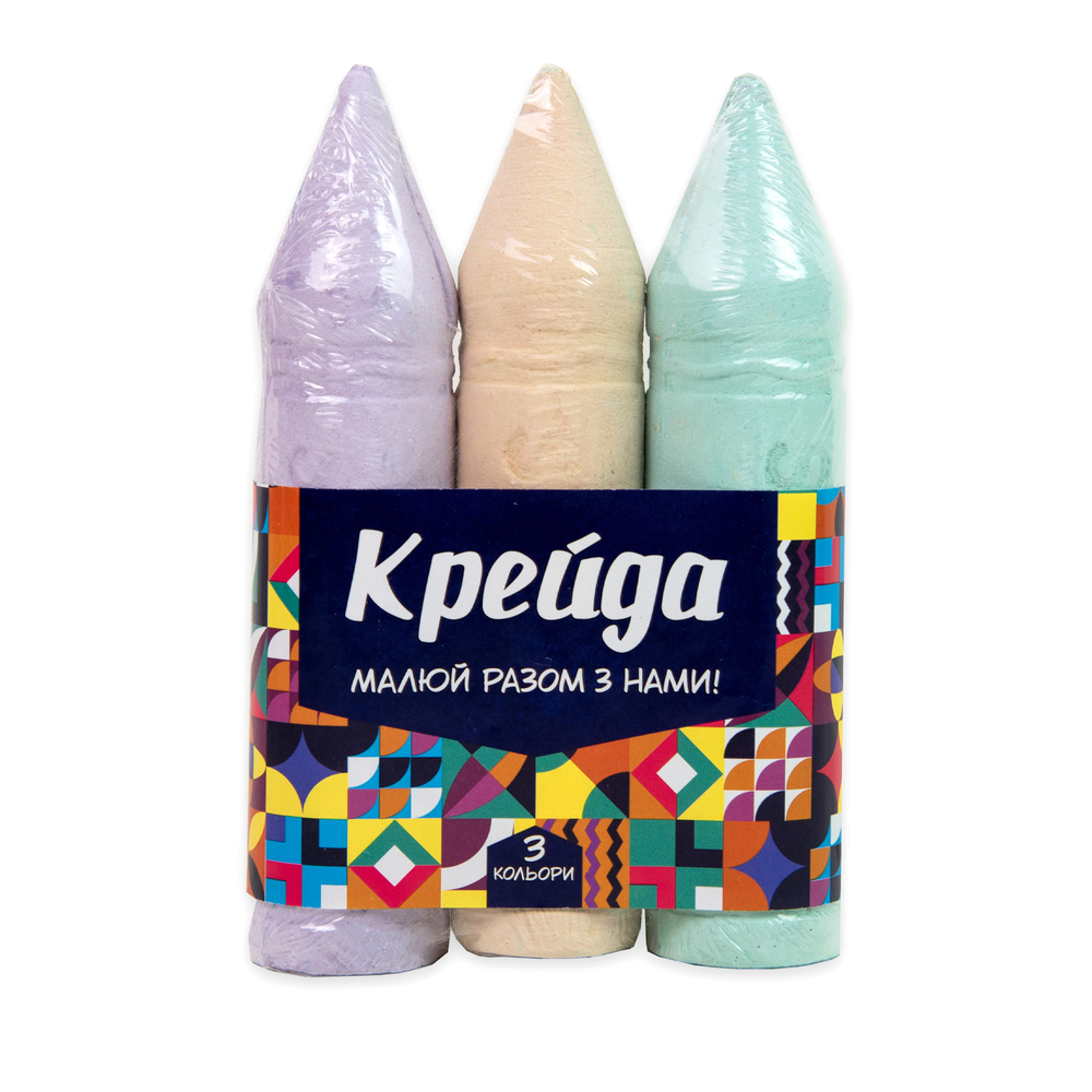 Фото, Видеообзоры крейда strateg олівець 3 штуки по 15х3 см кольорова (50123)