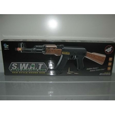 Автомат AK 47-1 (72шт) на батке, муз, свет, в кор-ке, 63см