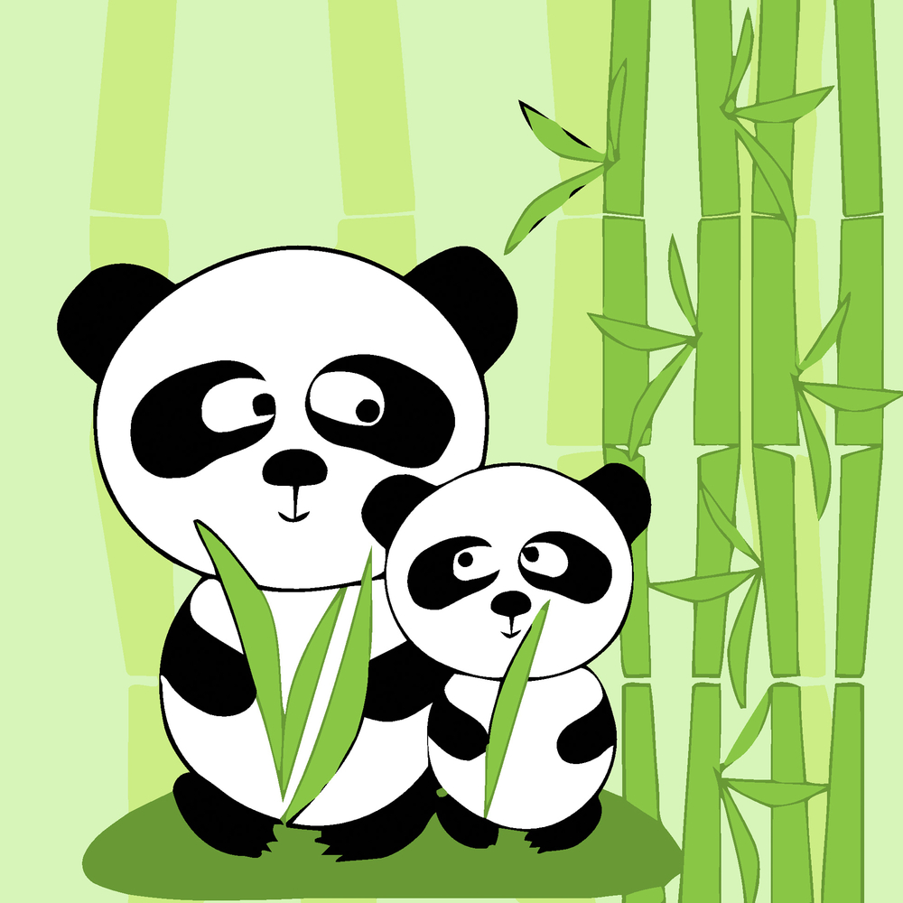 Фото, Відеоогляди картина за номерами strateg милі пандочки розміром 20х20 см (hh7040)