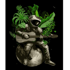 Картина за номерами Strateg ПРЕМІУМ Космонавт з гітарою розміром 40х50 см (DY308) Картина за номерами Strateg ПРЕМІУМ Космонавт з гітарою розміром 40х50 см (DY308)