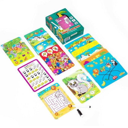 Фото, Видеообзоры гра настільна «пиши та витирай. зоопарк» vt5010-20