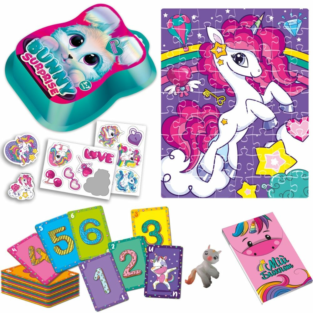 Фото, Видеообзоры набір для творчості vladi toys із сюрпризами "bunny surprise. рожевий" vt8080-14