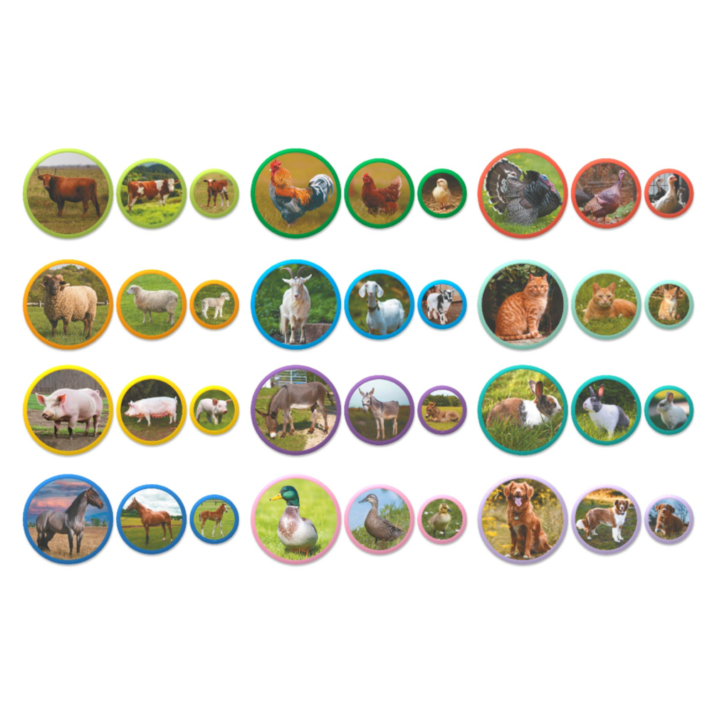 Фото, Видеообзоры набір магнітів dodo монтессорі родини тварин ферма