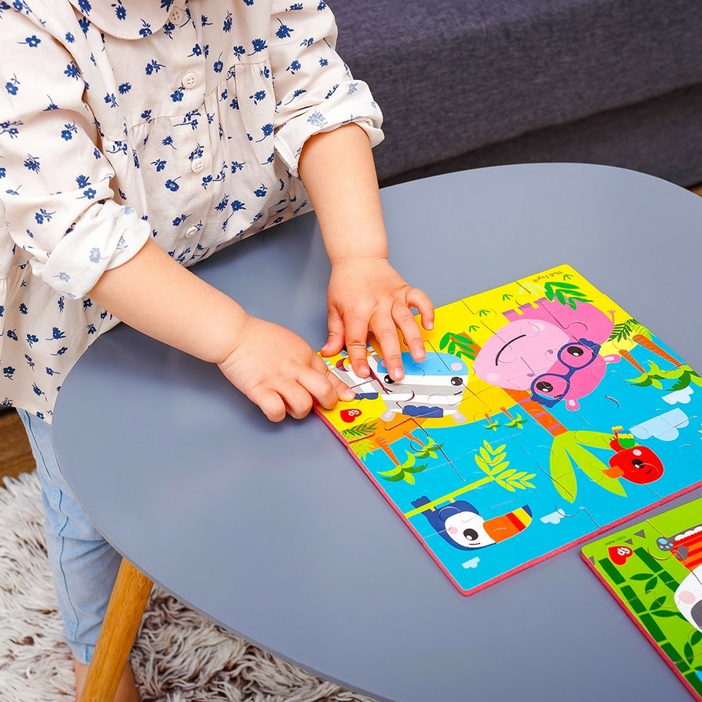 Фото, Видеообзоры м'які пазли «fisher-price. бегемот і зебра» vt1109-04