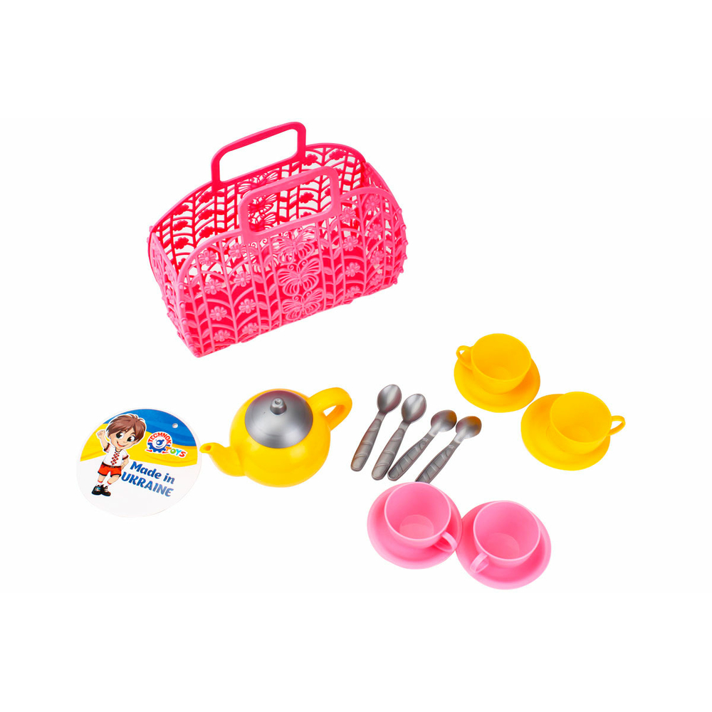 Фото, Видеообзоры іграшка "кошичок з набором посуду технок", арт.1608