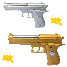Пістолет 007 (192шт) 22см, на пульках, 2цвета, в кульке, 22-17-3,5см