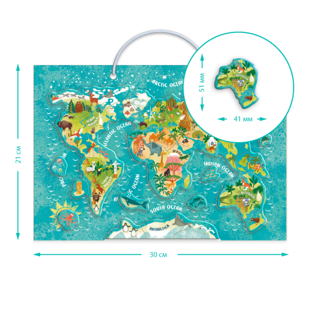 Фото, Видеообзоры розвиваюча гра dodo магнітна мапа світу тварини