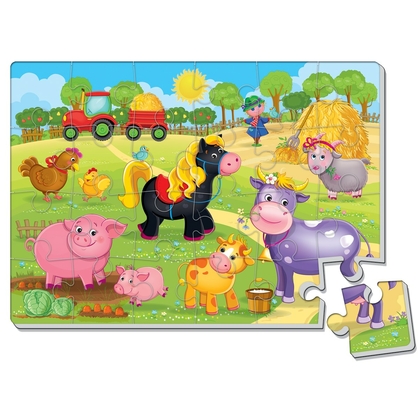 Фото, Відеоогляди гра розвиваюча м'які пазли а4 малюк зможе «ферма» vladi toys vt1102-18