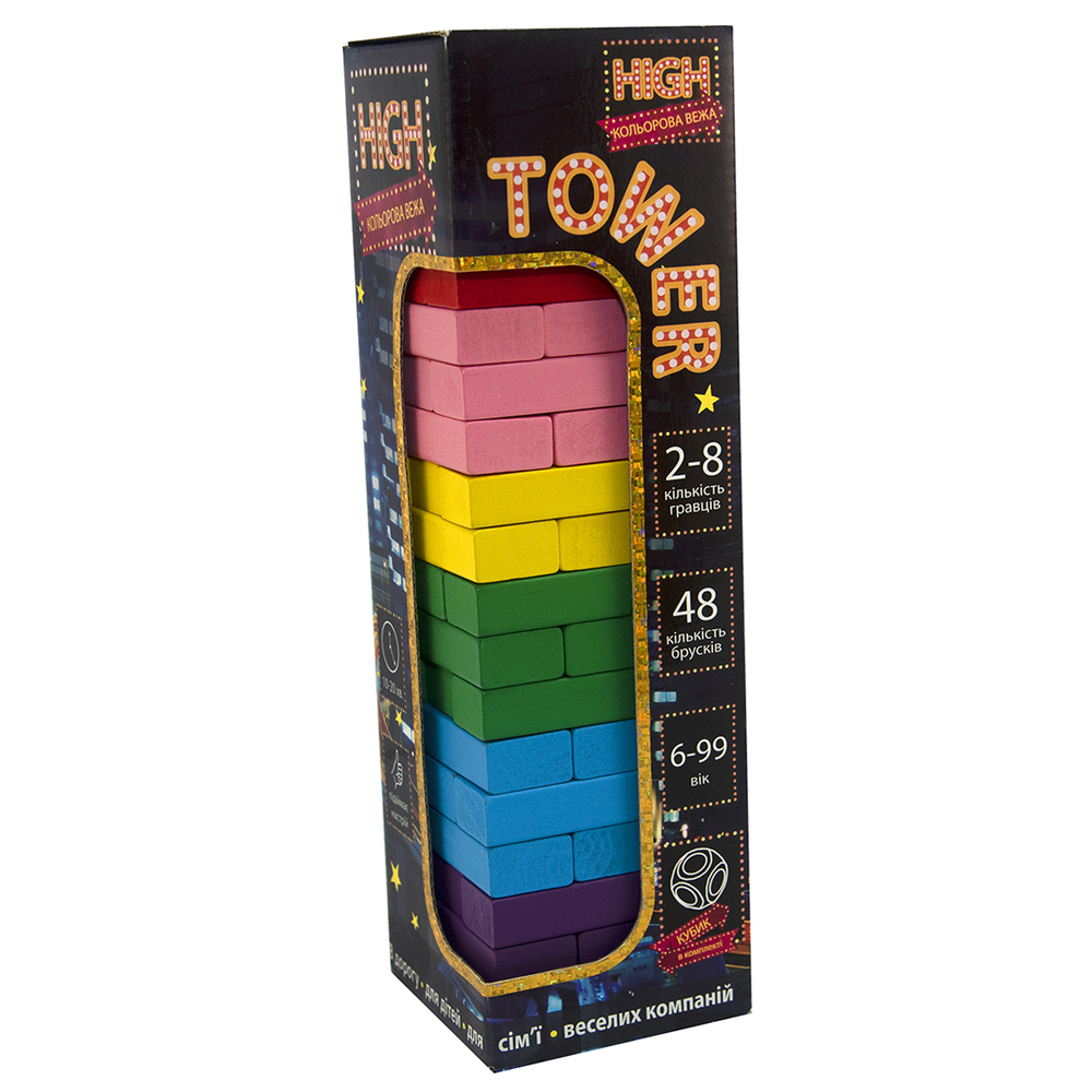 Фото, Видеообзоры настільна гра strateg high tower дженга українською мовою (30715)