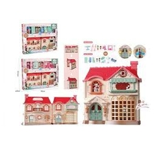 Будиночок КВ99-52 (24/2) звук, підсвічування, ляльки, меблі, в коробці Будиночок КВ99-52 (24/2) звук, підсвічування, ляльки, меблі, в коробці