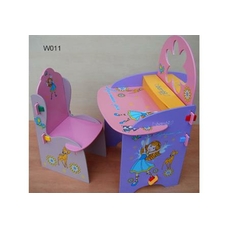 Парта W 011 (1шт) со стульчиком, зеркало