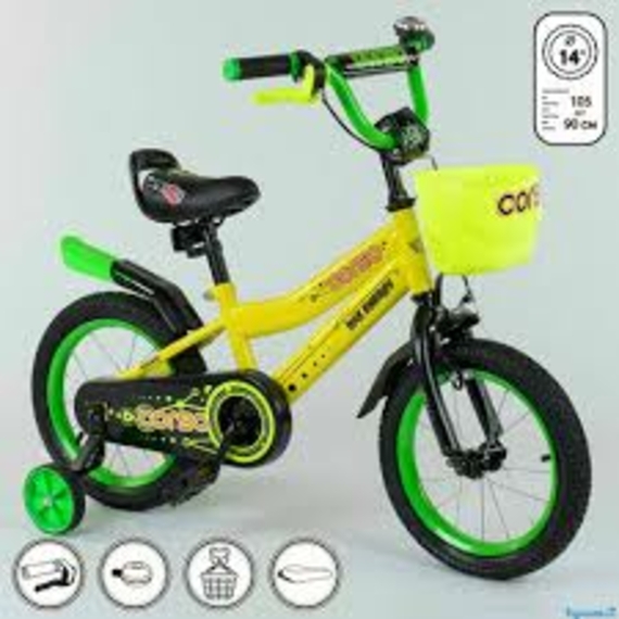 Велосипед 14 дюйм,2-х колісн,G-14135 CORSO ,ручн,тормоз,дзвіночок,сидіння з ручкою