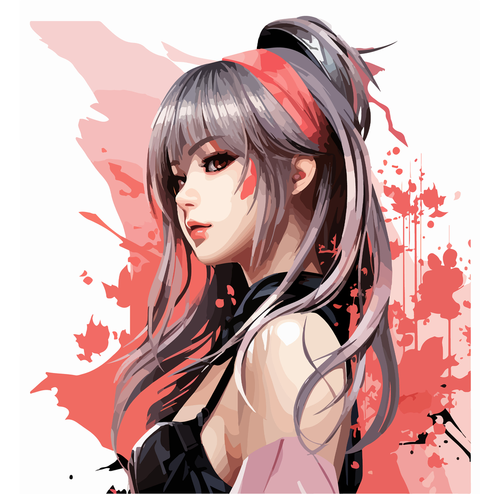 Фото, Видеообзоры алмазна мозаїка strateg преміум аніме витонченність розміром 30х40 см (heg87066)