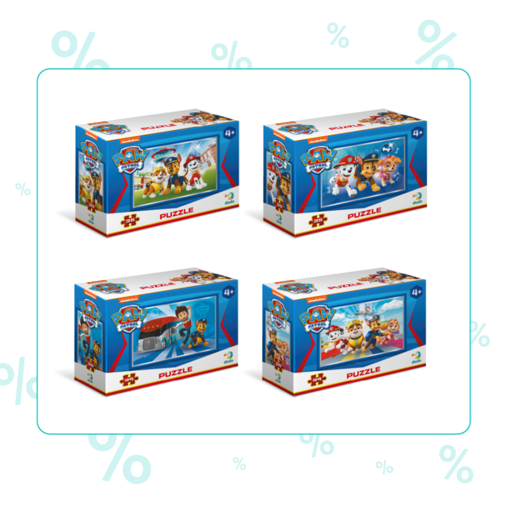 Фото, Відеоогляди набір пазлів-міні dodo paw patrol