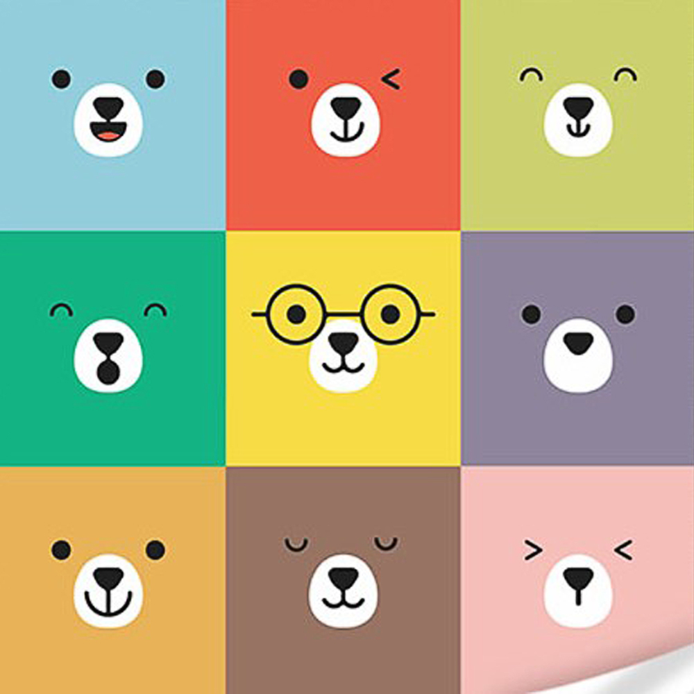 Фото, Видеообзоры картина за номерами strateg преміум дев'ять ведмедиків з лаком та з рівнем розміром 30х30 см (es-0882)