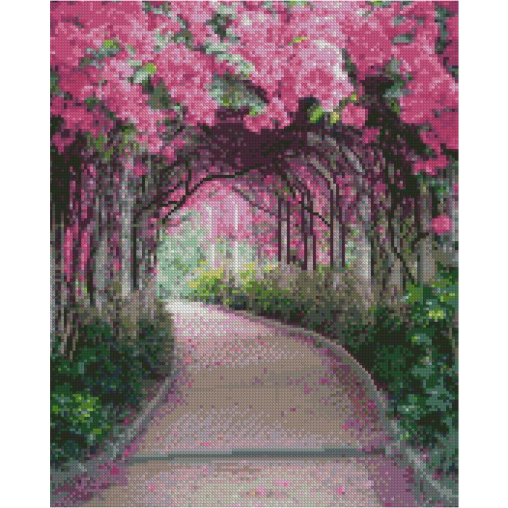 Фото, Видеообзоры алмазна картина strateg преміум квітковий тунель розміром 40х50 см fa40903